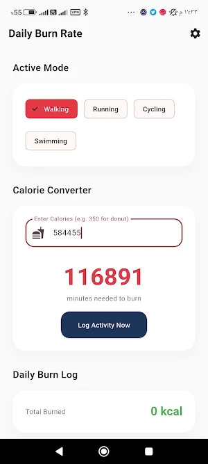 Daily Burn Rate Screenshot 1