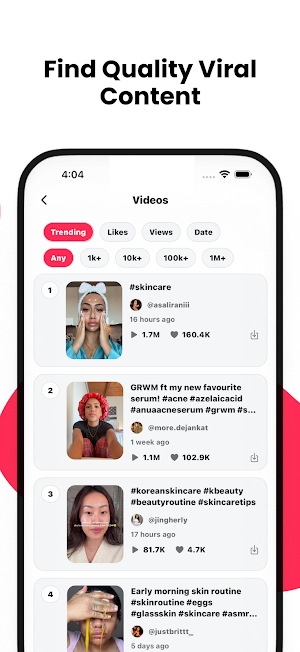 ViralFinder - Trending Content Screenshot 2