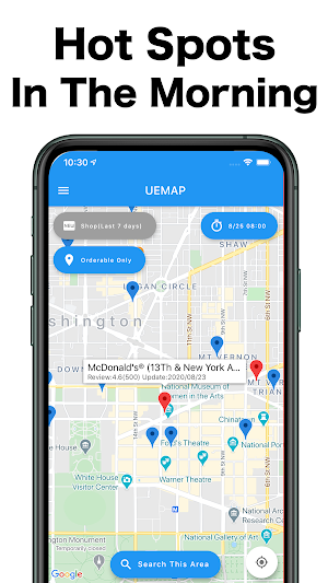 UEMAP - Restaurant Map Screenshot 1