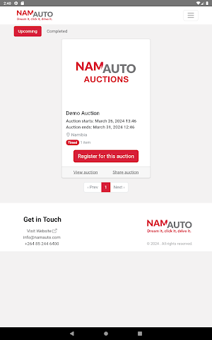 NAMAUTO AUCTIONS Screenshot 3