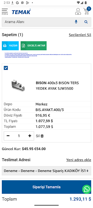 Temak B2B Screenshot 1