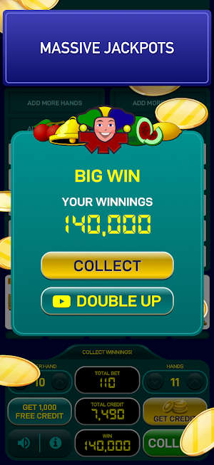 Ultimate Fruit Video Poker Screenshot 2