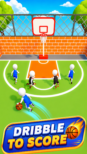 Dribble & Pass : Basketball Screenshot 1