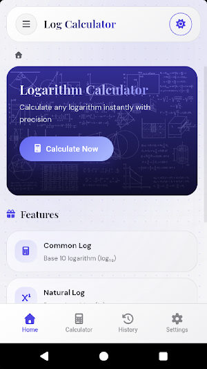 Logarithm Calculator Screenshot 1