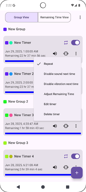 ReTime Multi Timer Screenshot 3