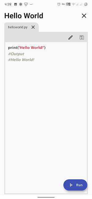 Python IDE Mobile - IDE for Python 3 Screenshot 2