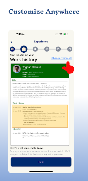 Make Resume - Resume Builder Screenshot 3