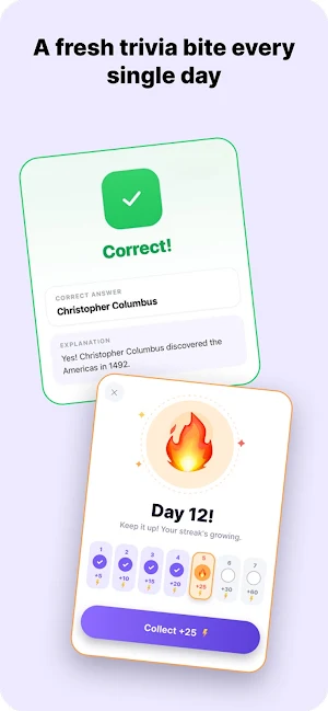TriviaBites: Trivia Quiz Game Screenshot 2