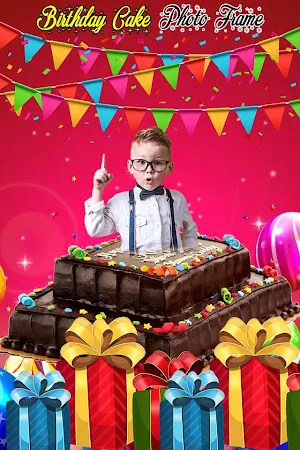 Birthday Cake Photo Frame Screenshot 0