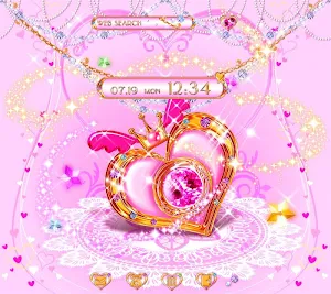 Cute Theme-Magical Heart- Screenshot 0