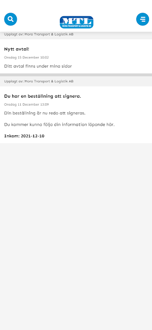 Mora Transport & Logistik Screenshot 0