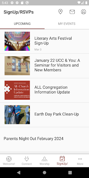 University Christian Church Screenshot 3