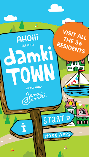 Damki Town – Animal Coloring Book App for Kids Screenshot 0
