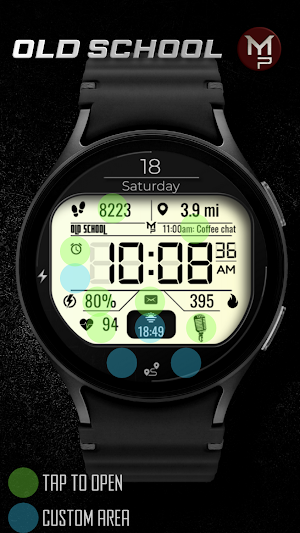 OLD SCHOOL - Watch face Screenshot 2