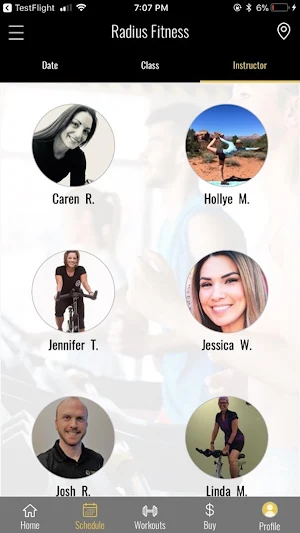 Radius Fitness Screenshot 2