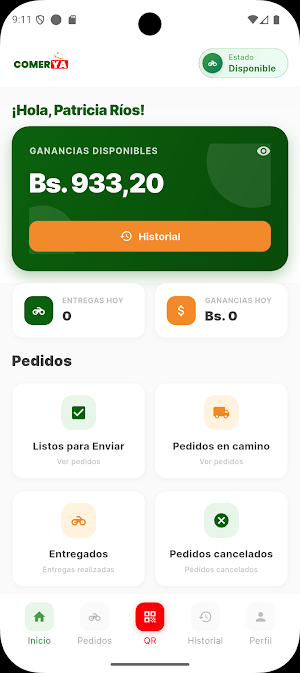 ComerYa Repartidor Screenshot 0