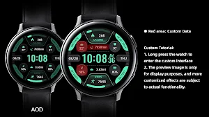 Ink Green Arc Data ZKin Watch Screenshot 3