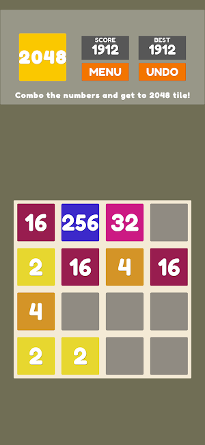 Classic Puzzle Game 2048 Screenshot 2