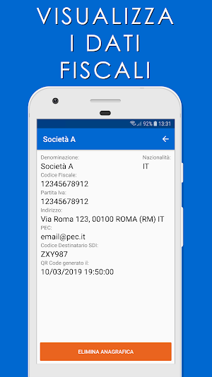 QR Code Fatturazione Elettronica Screenshot 3