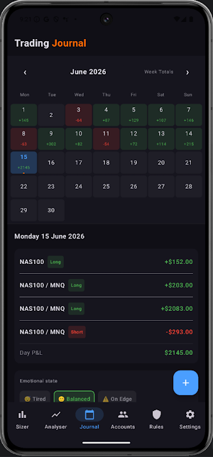 RiskDesk Screenshot 2