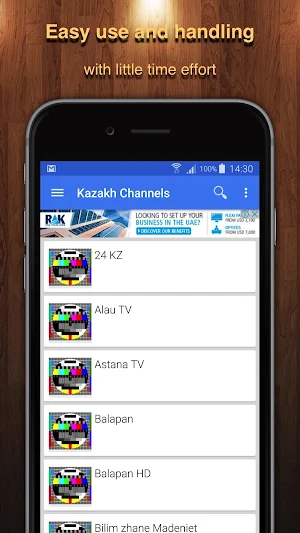 TV Kazakhstan Channel Data Screenshot 1