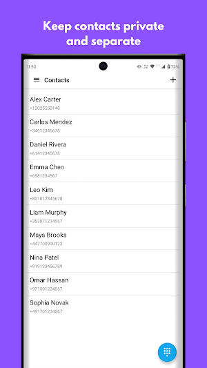 Private Contacts: Secure Vault Screenshot 0