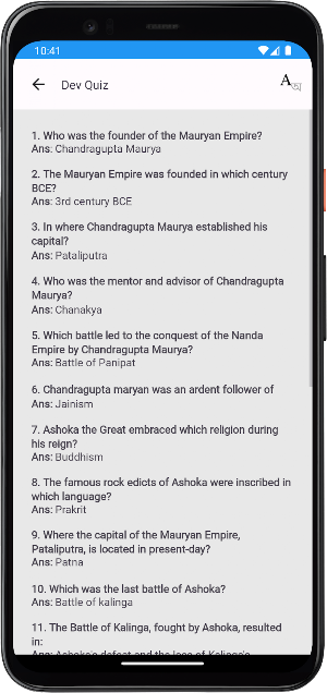 Dev Quiz -Exam Preparation App Screenshot 3