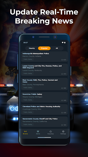 Police Scanner & Fire Radio Screenshot 1