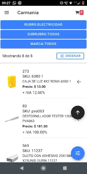 Carmania Importador Ferretería Bazar Screenshot 1