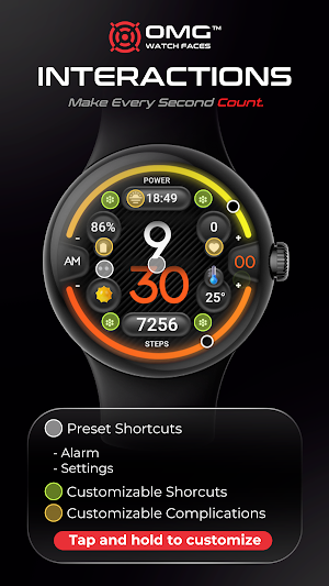 OMG 31 Digital Watch Face Screenshot 2