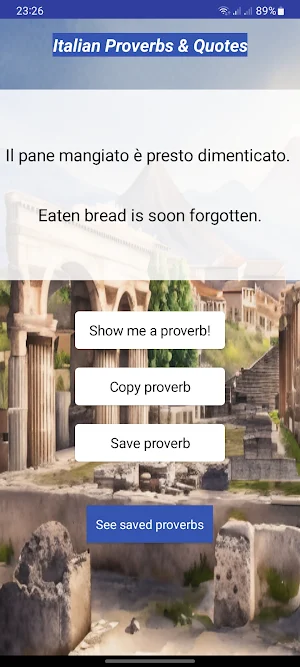 Italian Proverbs & Quotes Screenshot 2