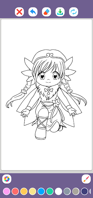 Anime Coloring Pages Screenshot 1