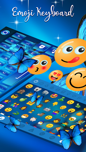 Blue Butterfly Keyboard Screenshot 3