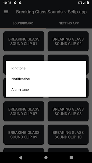 Breaking Glass Sound Collections ~ Sclip.app Screenshot 2