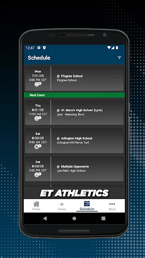 Essex Tech Athletics Screenshot 1