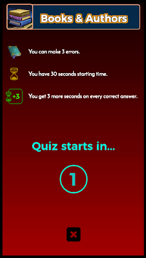 Literature Quiz Game : Books and Authors Screenshot 2