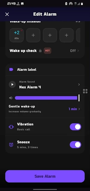 NexAlarm: Wake Up, Stay Up Screenshot 3