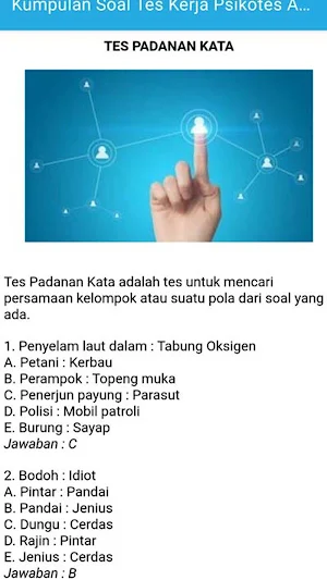 Kumpulan Soal Psikotes CPNS Screenshot 1