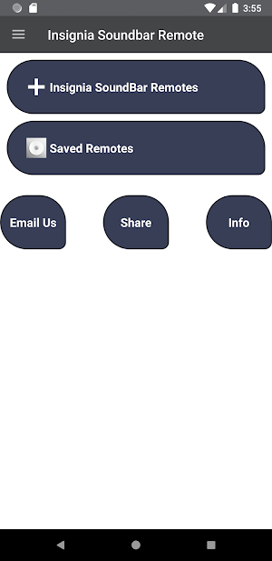 Insignia Soundbar Remote Screenshot 0