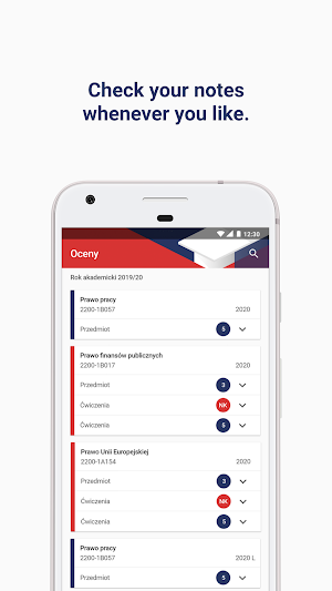 Mobile USOS UEK Screenshot 1