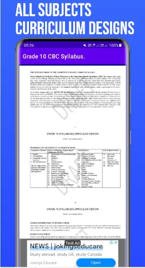 Grade 10 CBC Syllabus Guide Screenshot 2