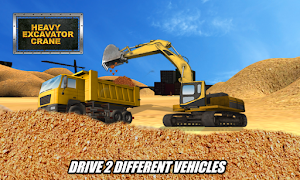 Heavy Excavator Crane Sim : Construction Games Screenshot 3