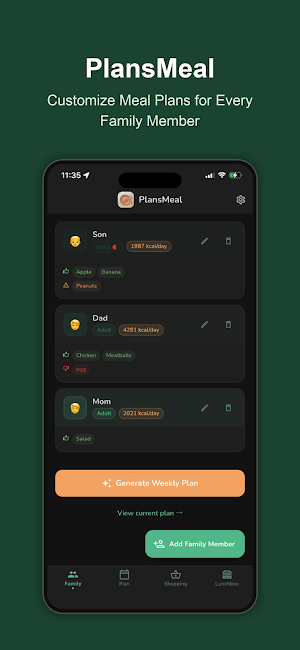 PlansMeal Screenshot 3