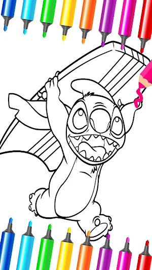 Blue Koala Cute: Coloring Book Screenshot 3