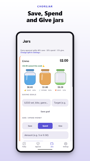 ChoreJar: Chores & Allowance Screenshot 1