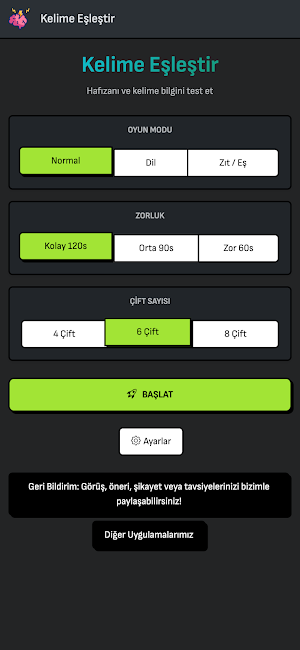 Kelime Eşleştir: Hafıza Oyunu Screenshot 0