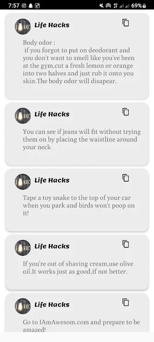 Life Hacks Screenshot 1