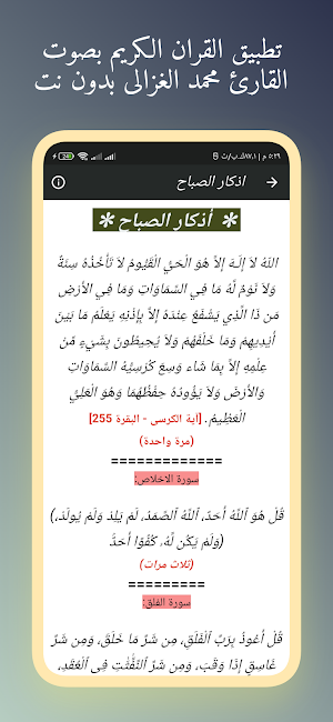 القران محمد الغزالى بدون نت Screenshot 3