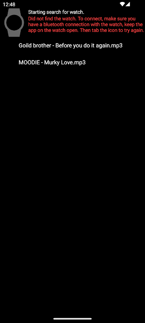 Wear Music Player Screenshot 2