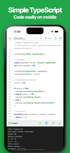 Simple TypeScript Screenshot 0